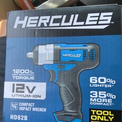New Hercules 12 v Compact Impact Wrench. # HD82B 