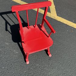Child's Wooden Rocking Chair