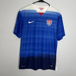 USMNT Team USA National Team Soccer Jersey Mens Medium Blue Nike 2015