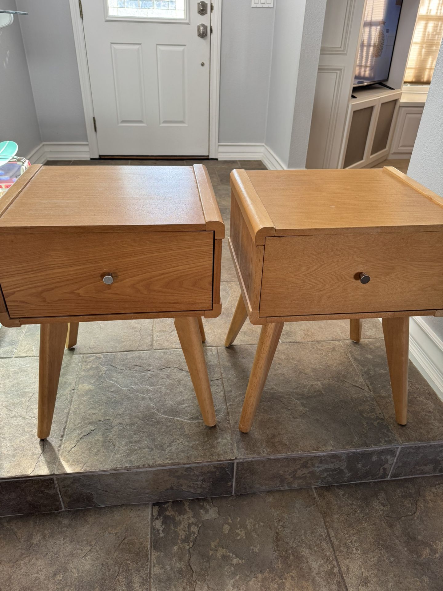 Light Brown End Tables Or Nightstands