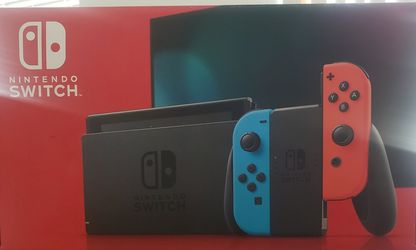 New Nintendo Switch Console Neon Red And Neon Blue