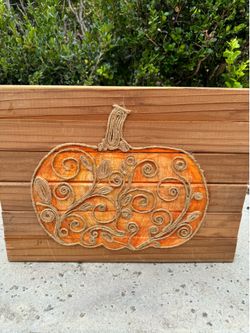 Pumpkin Wood Art