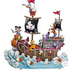 Disney Halloween Animated Pirate Ship With Music And Lights 