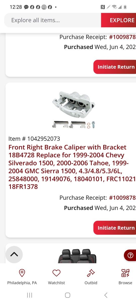 Break caliber for chevy silverado