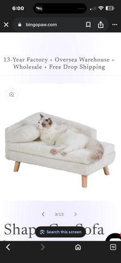 New pet sofa for cats and dogs it’s the larger size the first picture appears to be the smaller one