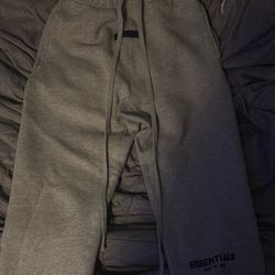 Essentials Pants Dark Oatmeal Size Small