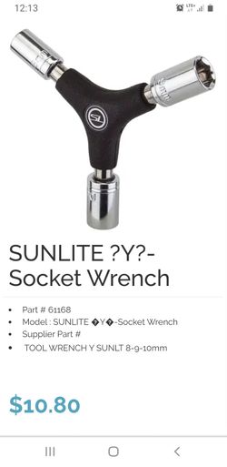 SUNLITE Y SOCKET WRENCH 8,9&10 MM