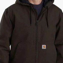 💯 Carhartt Mens Hooded Jacket Size: 5XL