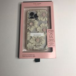 Kate Spade Hardshell Case iPhone 13 Pro (6.1" - Large Camera) Hollyhock Floral