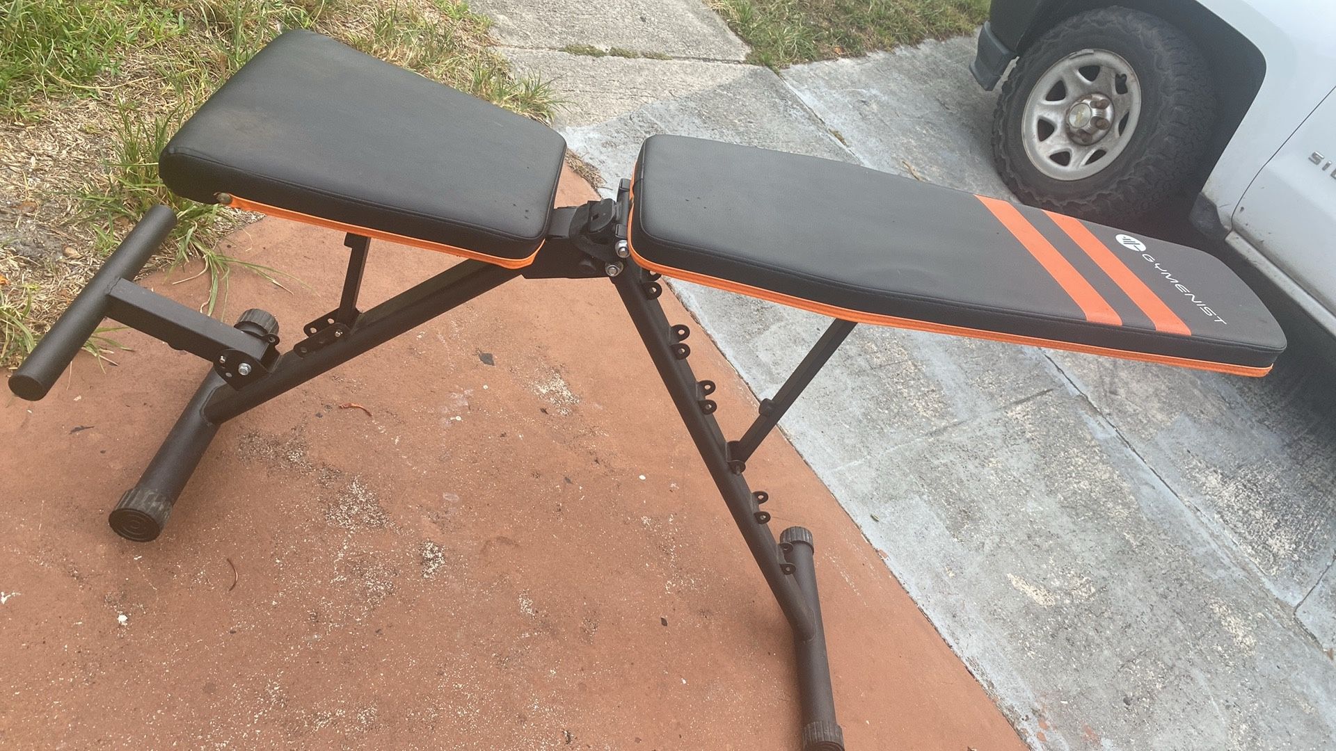Gymenist, Adjustable Exerciser Bench, Exercise Workout Bench, Foldable and Easy to Carry