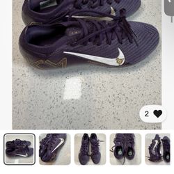 Nike Zoom Vapor 16 Elite FG "Kylian Mbappe" FQ8683-500 Men's Size 5.5/Women's 7 