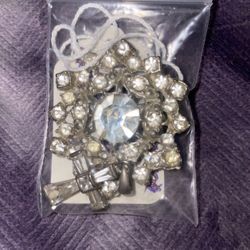 Vintage Broach And Cross Pendant
