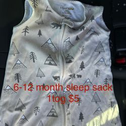 Sleep Sack 6-12 Months $5