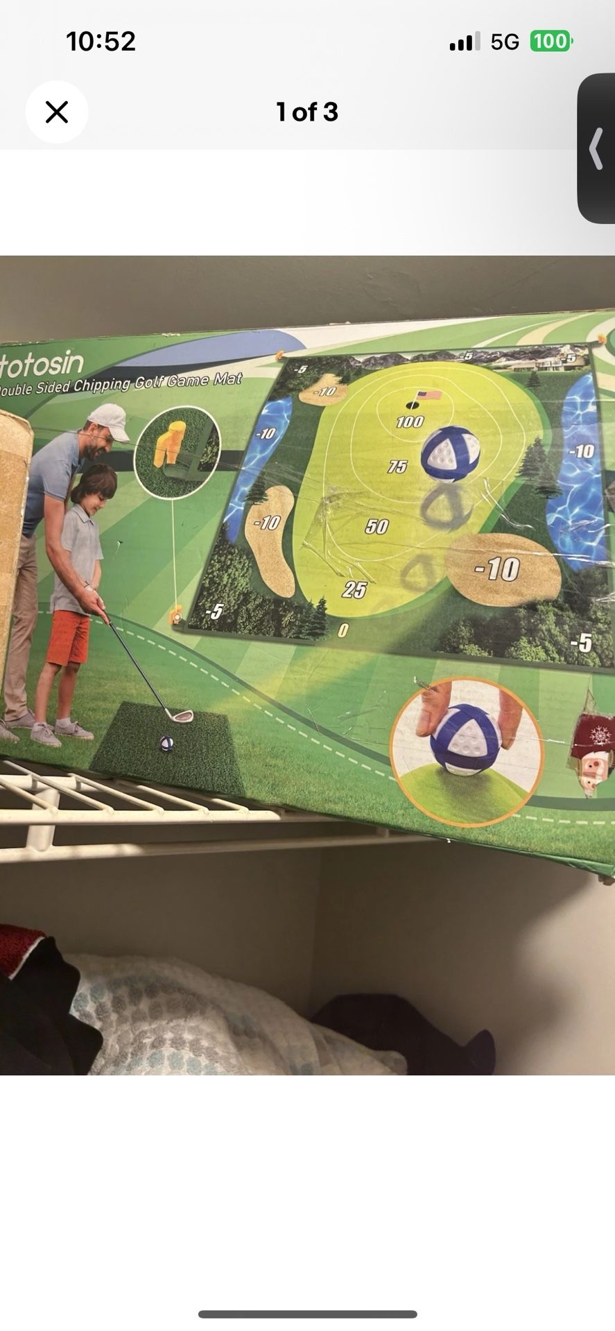 Golf Game Golf Chipping Game: Double Sided Golf Games for Kids Adults, Indoor/Ou