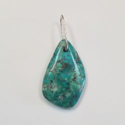 Pendant Tourquoise With Sterling Bail