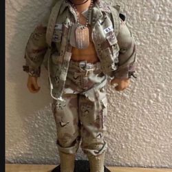 Vintage GI Joe "Duke" With Fuzzy Hair And Accessories