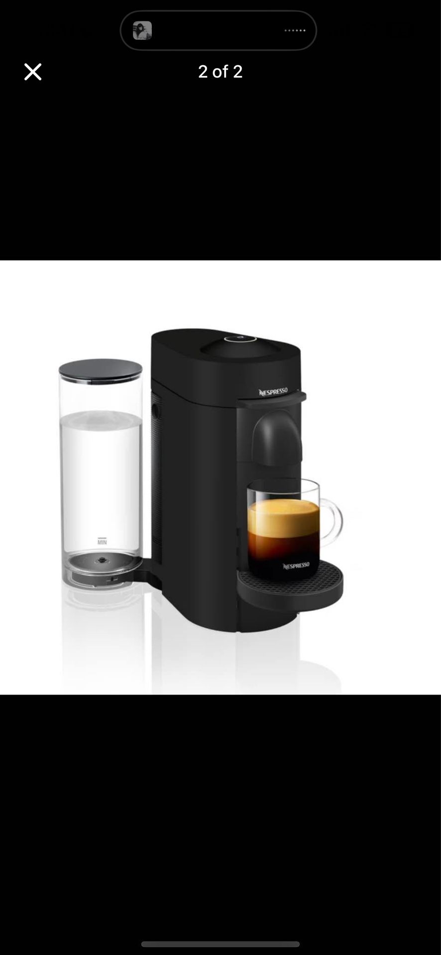 Nespresso verturo plus (black)