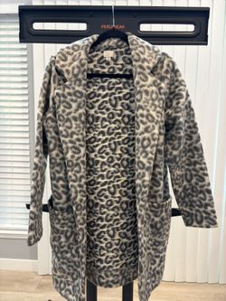 Cheetah Print Coat