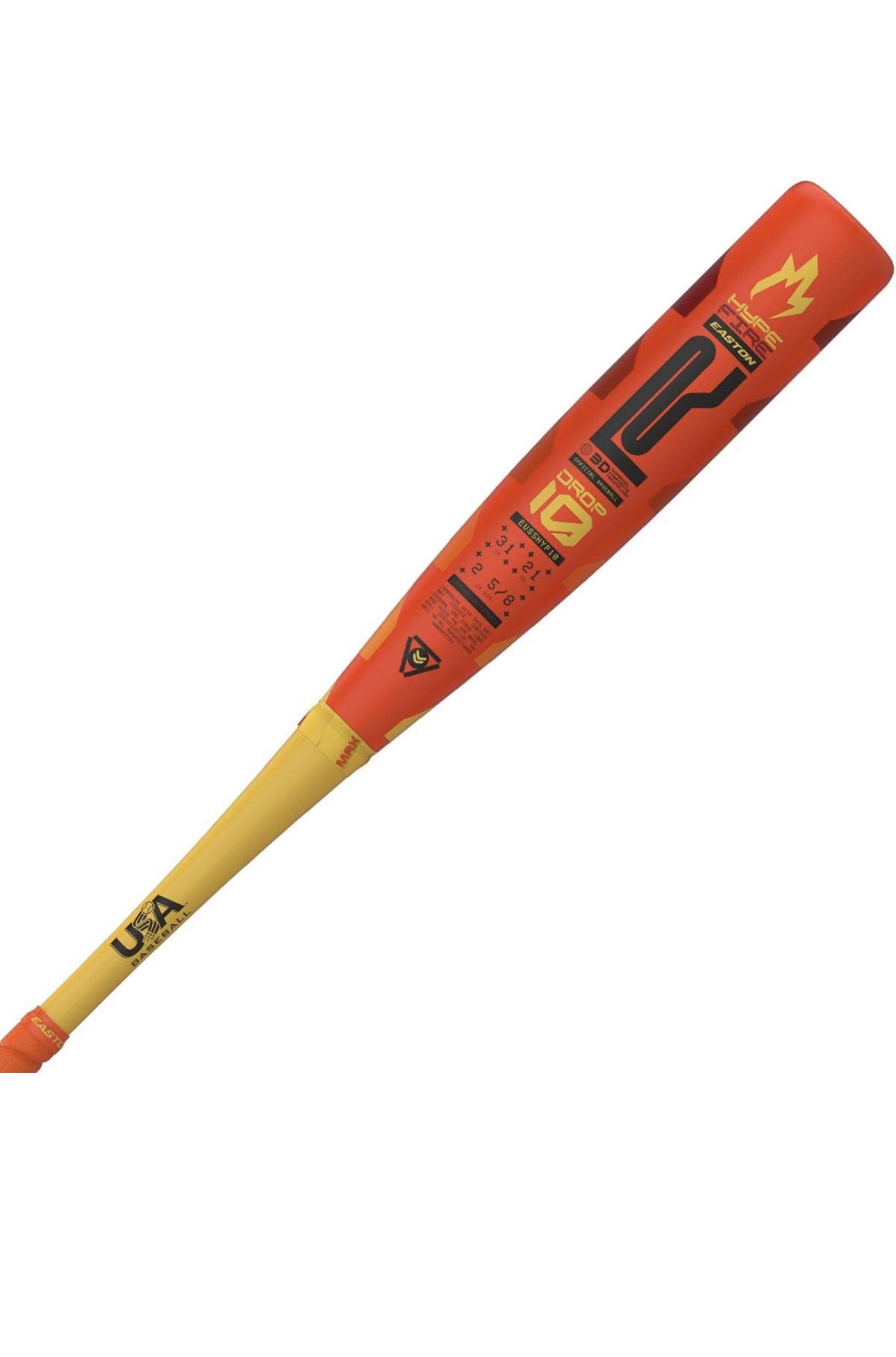 2025 Easton Hype Fire -10 (2-5/8") USA Baseball Bat (31in 21oz)