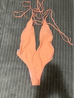 Coral bathing suit