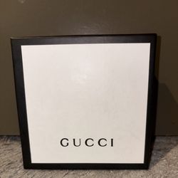 Gucci Leather Belt GG Logo Buckle Black Gold Designer Authentic