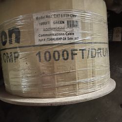 Cat 6 FTP CMP 1000’ green new roll  4x2x23awg solid $100 firm in n Lakeland 