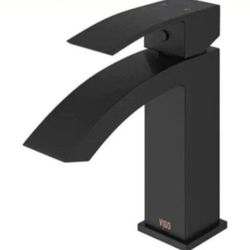 VIGO Satro Single Handle Single-Hole Bathroom Faucet in Matte Black