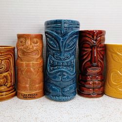 Vintage Tiki Mug Lot Tiki Farm 2000 Warrior Mug Honolua Surf Co. & MORE! All for $45!