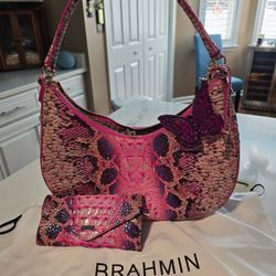 Genuine Leather Brahmin Purse And Wallet 