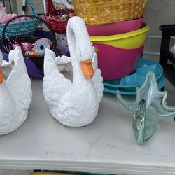 Flower pot of Swan  Florero de Cisne