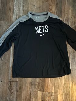 Nike NBA Brooklyn Nets Long Sleeve Shirt size 3XL