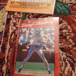 Darryl Strawberry Variation '90 Donruss Dot Behind Inc Baseball Card 