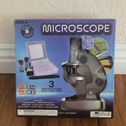 NEW! Space & Science Microscope Kit 3x Magnifications Prepared Slide Stem Set ( Price Firm!)