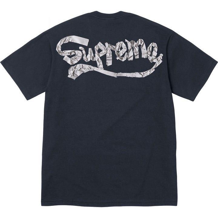 Supreme Tape Tee Size XXL Color Navy