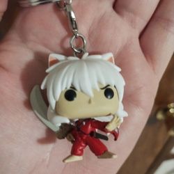 3-D Inuyasha Anime Keychain