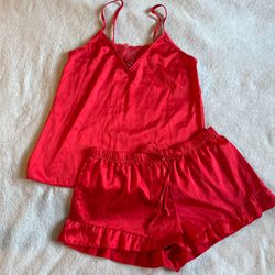 Red loungewear set