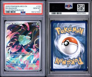 PSA 10 Bulbasaur #133 Illustration Rare – Mega Evolution – Pokemon TCG Card