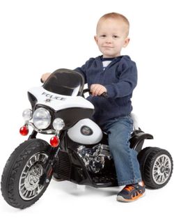 Brand new, Kids Motorcycle - 3-Wheel Ride on Toy with Police Decals