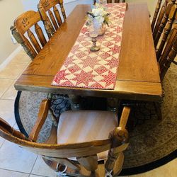 Solid Oak Dining Set