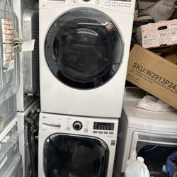 Lg Stackable Washer And Gas Dryer 