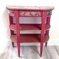 Boho Half Moon Table Console 🩷Color May Vary Due To Lighting 🩷 Please Read Description  🩷See All Pictures