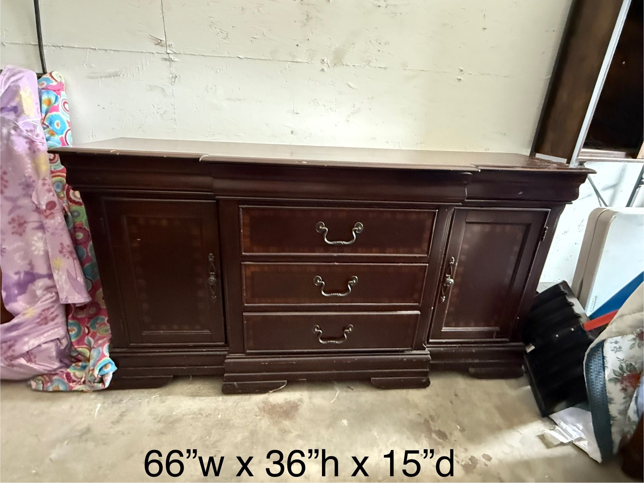 Wood Buffet Console