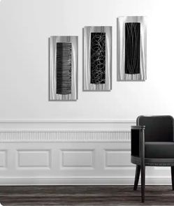 Jon Allen Abstract Metal Wall Art Set of 3