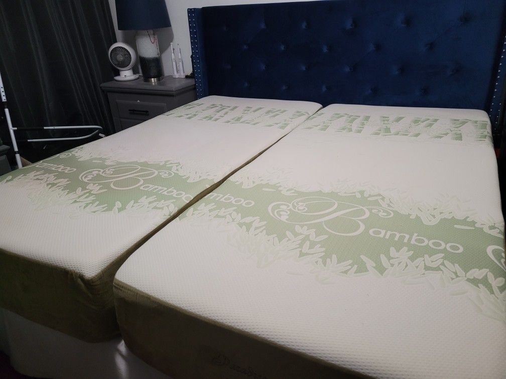 Cal King Bed with Base No Headboard