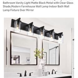 Industrial light vanity great for bathroom $80 New in box pick up in Pomona $80