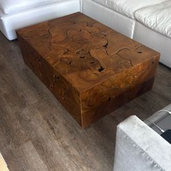 Teak Slice Coffee Table By Phillips Collection 