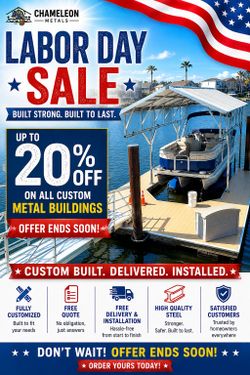 BACKYARD SHEDS/ BOAT COVERS/ GARAGES/ HOME GYMS/CONTAINER SHEDS AT AFFORDABLE PRICES THIS LABOR DAY