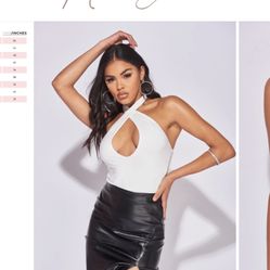 Halterneck Bodysuit Shirt