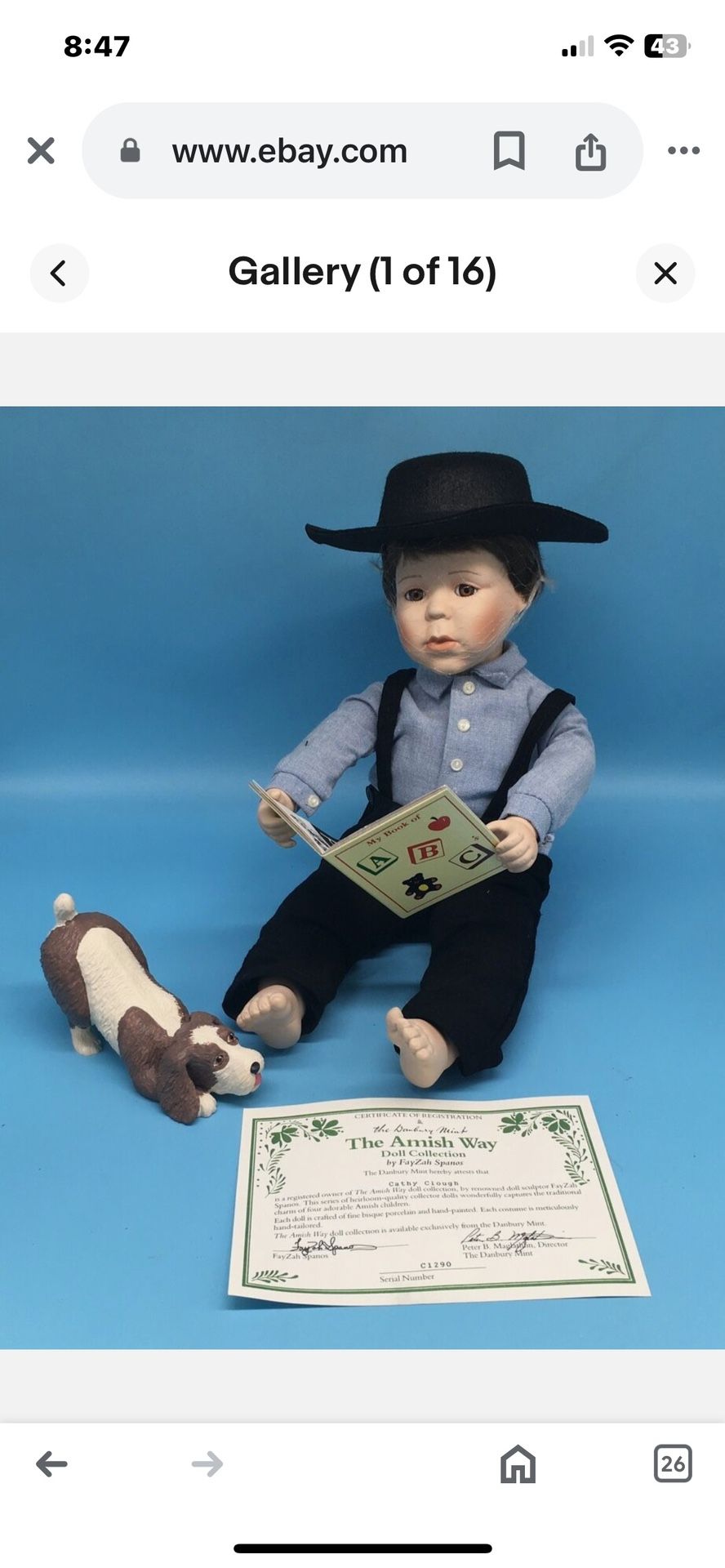 Antique Joshua Amish Doll Best Offer