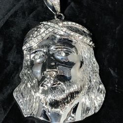 Chrome Jesus Pendant